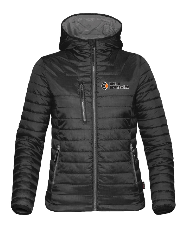 Béton Brunswick - AFP-1W women's quilted coat (BLACK/CHARCOAL) - BR. 12896 (AVG)