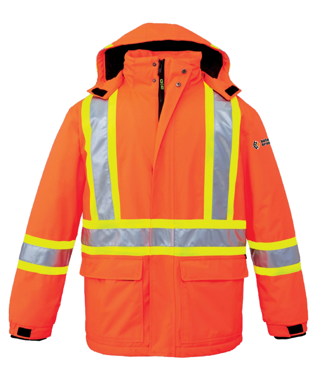 Béton Brunswick - L01250 parka haute visibilité unisexe (ORANGE) - BR. 12896 (MG)